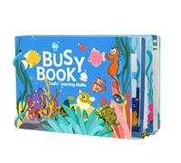 Duroecsain Libro di adesivi prescolari per bambini piccoli, libri per bambini - multifunzione per bambini educativi (lingua italiana non garantita) | Divertenti attività prescolari per viaggi