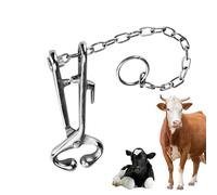 Duroecsain Morsetto Naso di Manzo in Acciaio | Anello Nasale In Acciaio Per ,Attrezzature Per Allevamento Azienda Familiare Veterinaria Principianti