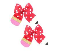 Duroecsain Nodi per matite per ragazze, clip per capelli per il rientro a scuola, per il ritorno a scuola, per la scuola, per capelli, per bambine, per la prima infanzia, per la scuola materna, 1,