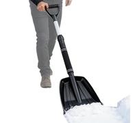 Duroecsain Pala da neve | invernali con manico a forma di D - per spazzaneve con lunga, per la rimozione del e la pulizia di vialetti, ingressi, passerelle, terrazze, giardini e