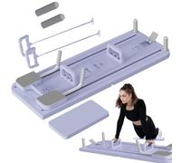 Duroecsain Pilates Board for Women, Pilates Board for Home - Riformatore scorrevole addominale multifunzionale - Trainer Core AB pieghevole, attrezzatura di base per l'allenamento