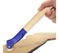 Duroecsain Pounce Wheel | robusto strumento per punteggi con manico in legno | ruota perforante per marcatori su carta, tessuto, pelle, progetti fai da te, decorazioni per la casa, scrapbooking