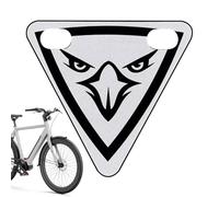 Duroecsain Riflettori per bicicletta | Segnale di avvertimento per ciclismo - Piastra decorativa triangolare per famiglia adulti bicicletta montagna bambini ciclismo urbano strada