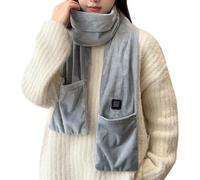 Duroecsain Sciarpa riscaldata per donne e uomini, termico per il collo senza fili - termico USB da 5 V, un must have per l'inverno, sciarpa termica per gli uomini,