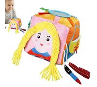 Duroecsain Sensory Busy Box Sviluppo delle capacità motorie | Scatola di apprendimento delle 6 competenze di base per lo Sviluppo da casa e classe