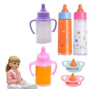 Duroecsain Set Alimentazione Bambola | Set Cura con Ciuccio | Biberon Giocattolo con Ciuccio per Bambine | Gioco Cura Casa Asilo Nido Scuola Natale Compleanno