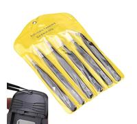 Duroecsain Set di pinzette di precisione, kit di pinzette in acciaio, kit di pinzette antistatiche in acciaio, 6 pezzi, pinzette per rimozione portatili, strumento