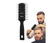Duroecsain Spazzola per capelli antistatica per uomini e donne, pettine massaggiante a coste, spazzola per capelli a nove file, per uomini e donne, impugnatura ergonomica, per bagnato,