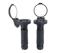 Duroecsain Specchietto da bicicletta per mountain bike, 1 paio di lenti convesse girevoli a 360°, con copertura protettiva, per il tempo libero, avventura, viaggi, pendolarismo