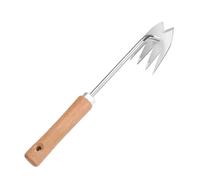 Duroecsain Utensile per incrostazioni a mano, strumento antitumorale - 4 denti - Attrezzature per esterni, manico ergonomico, per sradicare le erbacce