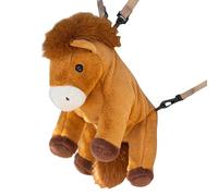 Duroecsain Zaino di peluche dolce,Zaino con spallacci larghi morbidi | Cartone animato - Per ragazze bambini figlio asilo scuola materna scuola elementare viaggi scuola materna picnic, marrone, Siehe