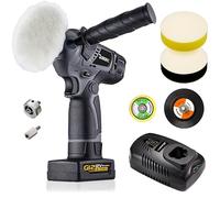 Durofix RS-1222 lucidatrice per auto, serie G12 da 12 Volt (10,8 V) di utensili elettrici, kit viene fornito con 1 x 4,0 Ah, caricatore rapido e accessori per lucidatura.