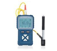 Durometro per Metalli, Kit di Apparecchiature per Prove di Durezza con Display LCD, Batteria 1800 MAh, Misuratore di Durezza Portatile per Acciaio, Rame, Ottone (Spina europea)