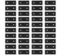 Duronge 40 Pezzi Piedini per Mobili, Spessori in Plastica Nera, Distanziatori per Pavimento 5 x 2 x 1 cm, Mini Piedini per Mobili per Armadi, Credenze, Cassettiere e Ripiani (Viti Non Incluse)