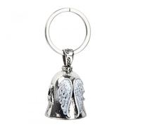 Duronge Guardian Bell Campanella Moto, Angelo Custode Motociclista Campanella con Anello Appeso, Portachiavi Guardian Bell in Acciaio Inox