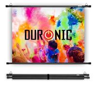 Duronic BPS70/43 - Schermo di proiezione HD semplice da montare a parete, per scuola, teatro, cinema, casa, schermo da 70 pollici, 4:3, bianco opaco (dimensioni: 142 x 107 cm)