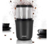 Duronic CG250 Macinacaffè Elettrico 250W - Lame in acciaio - Contenitore rimovibile in acciaio 75g - Macinino per spezie e caffè - Facile da pulire - Per caffè, spezie, erbe, frutta secca, zucchero