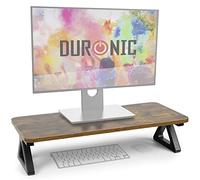 Duronic DM06-1 AO Supporto Monitor da Scrivania 62x30cm,Rialzo Ergonomico per Laptop, PC e Schermo, Alzata 15cm, Supporto Monitor e Portatili fino a 10kg Quercia antica per Home Office