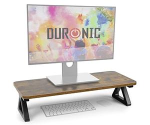 Duronic DM06-1 AO Supporto Monitor da Scrivania 62x30cm,Rialzo Ergonomico per Laptop, PC e Schermo, Alzata 15cm, Supporto Monitor e Portatili fino a 10kg Quercia antica per Home Office