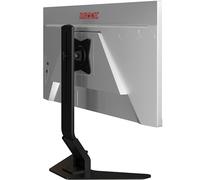 Duronic DM12D1 Supporto da scrivania per 1 monitor 17” - 27” staffa supporto monitor/schermo da tavolo VESA MAX 100 x 100mm struttura in acciaio base in metallo battuto portata 8kg