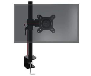 Duronic DM351X1 BK Braccio per un monitor da 13 a 27 pollici | Supporto per schermo singolo | Inclinazione e altezza regolabile | VESA 75 100 | Supporto monitor PC ergonomico con morsetto