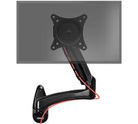 Duronic DM55W1X2 Supporto monitor da parete | Per schermi da 15 a 27 pollici | Inclinazione regolabile | Capacità 7,8kg |VESA 70 100 | Supporto ergonomico murale | Con ganci gestione cavi | Universale