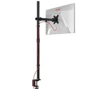 Duronic DMT151X2 BK Supporto da scrivania per monitor 13”-32” | Per schermi fino a 8kg | Altezza regolabile | Staffa da 100 cm | Inclinazione -15°/+15°, rotazione 180°, rotazione 360°| VESA 75/100