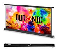 Duronic DPS40 /169 Schermo di proiezione 40” formato 16:9/89 x 50 cm Telo proiettore da tavolo per interni/esterni Full HD 3D 4K - Home cinema home theater ufficio| Montabile a parete o a soffitto