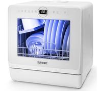 Duronic DW5 WE Mini Lavastoviglie da Tavolo 950W, 7 Programmi