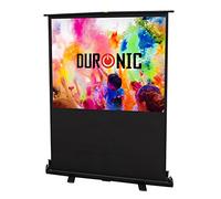 Duronic FPS60 /43 schermo di proiezione 80” formato 4:3 / 122 X 91 cm - telo proiettore retrattile auto-portante per videoproiettore Full HD 3D 4K - Home cinema home theater ufficio