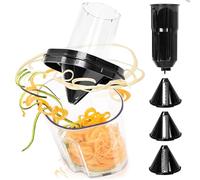 Duronic HBS35 Accessorio Spiralizzatore per frullatore HB35, con 3 coni e lame in acciaio inox per tagliare verdure a spirali spesse, medie o fini, Compatibile esclusivamente con HB35