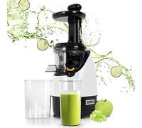 Duronic JE2 Estrattore di succo a freddo di frutta e verdura 220 W - Spremitura lenta 80 giri/minuto e senza lame - Pennello per pulizia inclusa - Per succhi di frutta e verdura fatti in casa
