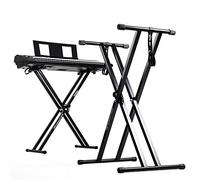 Duronic KS2B Supporto per tastiera musicale con 7 livelli di altezza
