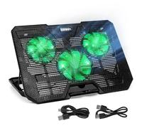 Duronic LC3 Supporto Raffreddamento Laptop 14-17,3" Ventola 1400 RPM | 6 livelli di inclinazione per comfort ottimale, struttura leggera ideale per gaming, ufficio e utilizzo quotidiano