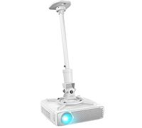 Duronic PB08XL Supporto universale per proiettore 10kg estendibile da 604mm a 843mm montaggio parete / muro / soffitto staffa videoproiettore per casa ufficio sale riunioni