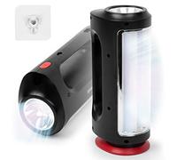 Duronic RL13 Torcia elettrica ricaricabile 2 in 1 | Lampada potente 5W | Torcia 240 Lumen | 10h di utilizzo | Fissaggio a muro | Flashlight per Campeggio Trekking Emergenza