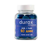 DUROX Compresse Blu 80 Anni - Scherzo Wiagras Goliardico per Uomo - Idea Regalo Divertente Compleanno 80 anni - Confetti Blu al Cioccolato - FANNE BUON USO
