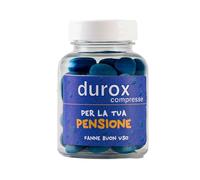 DUROX PENSIONE Compresse Blu - Scherzo per Pensione Uomo - Idea Regalo Divertente per Neo Pensionati - Confetti al Cioccolato - Gadget Ironico - PER LA TUA PENSIONE - Fanne Buon Uso