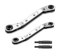Durratou Set Chiavi A Cricchetto Per La Manutenzione Dei Condizionatori, 3/8 A 1/4, 5/16 X 1/4 Chiave A Cricchetto Per La Manutenzione Dei Condizionatori D'Aria Condizionata, Ricambi
