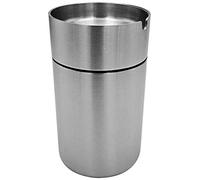 DURTAIL Posacenere in Acciaio Inox da Esterno, Chiuso e a Vento, per Giardino, Ufficio, Casa e Auto (Grande)