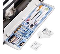 Duryeo Inserto per attrezzi compatibile con Cricut Maker 3 e Maker, kit di strumenti per diserbo per cassetti, organizer per accessori per alloggiamento lame (blu, alloggiamento lame e strumenti non