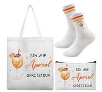 dusaniyali Aperol, regalo per gli amanti dei cocktail, borsa per cosmetici, calzini da donna, borsa per compleanno, regalo per mamma, zia, insegnante, sorella, fidanzata, collega