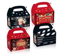 Dusenly 12 scatole per popcorn cinema party popcorn sacchetti per caramelle per popcorn dolci caramelle festa film notte