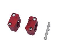 DUSHUO Adattatore per Morsetto di Montaggio per Riser Manubrio 7/8-1 1/8 Universale per Moto Pit Bike per Crf per YZF(Red)