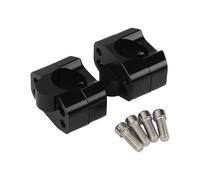 DUSHUO Morsetti per Manubrio da 22 Mm E 28 per Moto Adattatori per Riser per Parti di Modifica per Pit Bike Motocross 7/8" 1-1/8" Manubrio Riser Moto(Black)