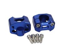 DUSHUO Morsetti per Manubrio da 22 Mm E 28 per Moto Adattatori per Riser per Parti di Motocross 7/8" 1-1/8" per Pit Bike ATV Manubrio Riser Moto(Blue)