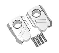 DUSHUO Morsetto di Montaggio per Manubrio Rialzato per Moto Universale 28 Mm Adattatore per per 22 Manubrio Riser Moto(Color-02)