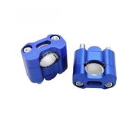 DUSHUO Morsetto Manubrio per Moto ATV da 22 Mm E 28 Adattatore per Riser Morsetti Universali(Blue)