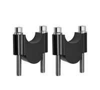 DUSHUO Morsetto Universale per Manubrio da Moto Attacco Riser 28 Mm 1 1/8" E 22 7/8" Manubrio Riser Moto(22MM Black)