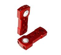 DUSHUO Riser per Manubrio Moto 1 in Snowmobile 7/8" 1-1/8" Pivotanti Universali(4 inch Red)